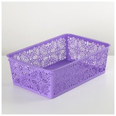 Корзина для хранения Floral, 30×19,5×9,5 см, цвет микс Phibo