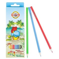 Карандаши 18 цветов Koh- I- Noor 3553, Птицы