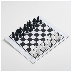 Настольная игра "Шашки- Нарды- Шахматы", поле 21.7х18.5, d=1.3 см Десятое королевство