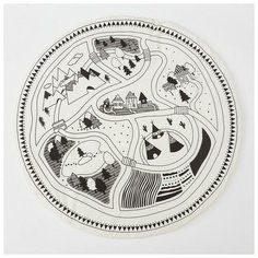 Коврик детский игровой Крошка Я "Путешествие", d 90 см, 100% хлопок