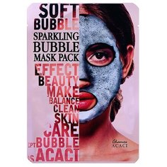 Черная пузырьковая маска для лица Chamos Acaci с коллагеном, 25 мл