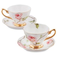 Чайный набор на 2 персоны Итальянская роза Объем: 150 мл Pavone