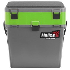 Ящик зимний Helios двухсекционный, цвет серый/салатовый HS- IB-19- GG