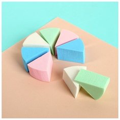 Набор спонжей для нанесения косметики, 7 × 3 см, 8 шт, цвет разноцветный Queen Fair