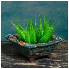 Кашпо- бонсайница квадратное 16,5*16,5*7,5см Take It Easy