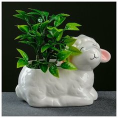 Кашпо фигурное "Овечка сонная" 16*9*11см Take It Easy