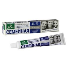 Зубная паста Весна Семейная классическая, в футляре, 100 г