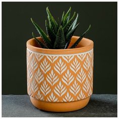 Кашпо керамическое "Узоры", микс 9*8,5см Take It Easy