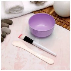 Набор косметический для масок, 3 предмета, цвет микс Queen Fair