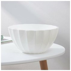 Кашпо с автополивом «Ракушка», 3,4 л, цвет белый Plast Avenue