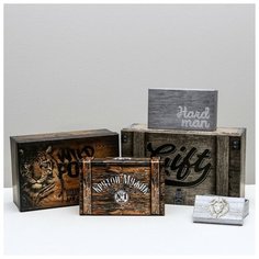 Набор подарочных коробок 10 в 1 «Ящики», 12 × 7 × 4 - 32.5 × 20 × 12.5 см Дарите счастье