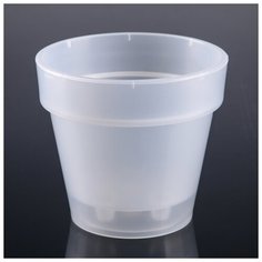 Кашпо со вставкой «Порто», 1 л, цвет прозрачный Plast Avenue