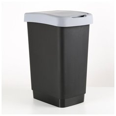 Контейнер для мусора «Твин», 25 л, цвет серый Idea (М Пластика)