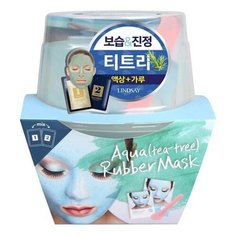 Альгинатная маска для лица премиум класса Luxury AQUA (tea tree) Magic Mask Cup Pack на основе чайного дерева, 120 г Lindsay