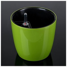 Кашпо с автополивом «Комфорт», 3,5 л, цвет оливковый Техоснастка