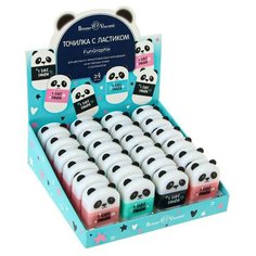 Точилка 1 отверстие с контейнером FunGraphix "Панда", микс Bruno Visconti