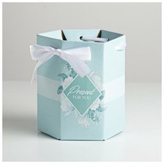 Переноска складная шестригранник Present, 17 × 14,8 × 19,5 см Дарите счастье