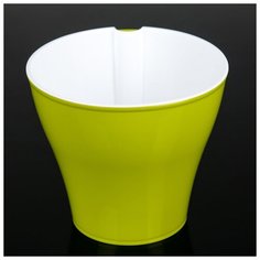 Кашпо со вставкой «Афина», 1 л, цвет киви Plast Avenue