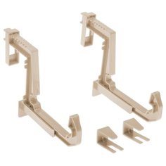 Крепление для балконных ящиков универсальное, 2 шт, цвет белая глина Idea (М Пластика)