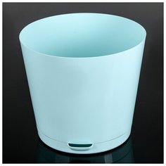 Кашпо с прикорневым поливом Easy Grow, 2 л, цвет небесный In Green