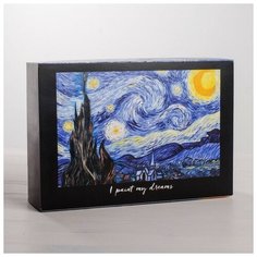Коробка складная «Звездная ночь», 16 × 23 × 7.5 см Дарите счастье