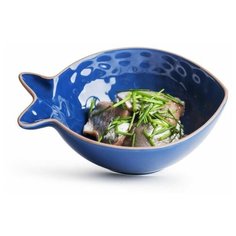 Sagaform Пиала для морепродуктов маленькая 18х15х6 см синяя Sagaform