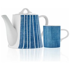 Набор: Чайник заварочный DENIM 950мл + Кружка DENIM 380мл Walmer