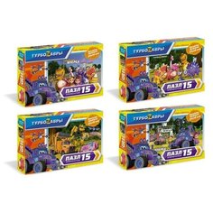Мини- пазл «Турбозавры. Дружная команда», 15 элементов, микс Origami