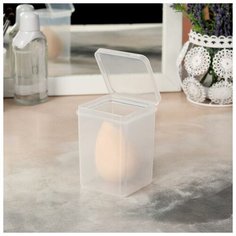 Контейнер для маникюрных/косметических принадлежностей, 8 × 6 × 6 см, цвет прозрачный Queen Fair