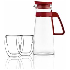 Набор: Набор термобокалов PRINCE 2 шт. х 0.35л TM WALMER + Кувшин Berry, 1400мл