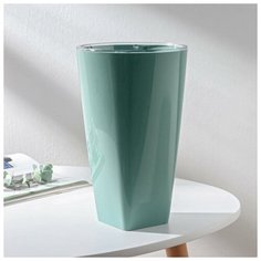 Кашпо со вставкой «Грейс», 2,7 л (1,5 л), цвет нефритовый Plast Avenue