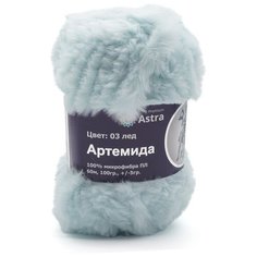 Пряжа Astra Premium Артемида 100гр. 60м (100% микрофибра ПЛ) (03 лед), 3 шт
