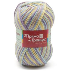 Пряжа из Троицка Подмосковная принт, секц. 100гр. 250м. (50%шерсть, 50%акрил) (4153 секционная), 10 мотков Троицкая камвольная фабрика