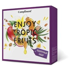 Набор Compliment Enjoy Tropic Fruits№ 1400: Гель для душа, 200 мл, Гоммаж для лица, 80 мл