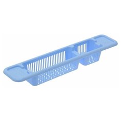 Полка на ванну, 71×15×10 см, цвет голубой Alternativa