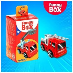 Игровой набор Funny Box «Пожарная техника»: карточка, фигурка, лист наклеек Zabiaka