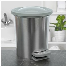 Контейнер для мусора с педалью «Металл», 6 л Svip