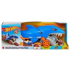 Машинка грузовик «Голодная акула с хранилищем для машинок Mattel
