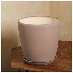 Горшок для цветов "Грация", шёлк, аметист, керамика, 20 л Oriana