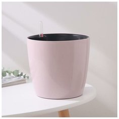 Кашпо с автополивом «Комфорт», 3,5 л, цвет сиреневый Техоснастка