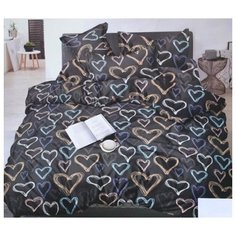 Комплект постельного белья, сатин п/э (ВП015) (2 с евро) Toontex