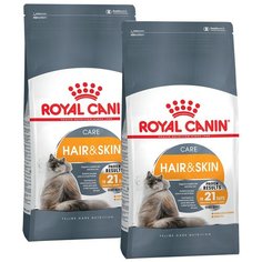 Сухой корм ROYAL CANIN HAIR & SKIN CARE для взрослых кошек при аллергии (10 + 10 кг)