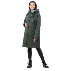 Куртка женская EVACANA 21406 размер 48, зеленый