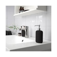 Экольн Набор для ванной черный. Дозатор, мыльница, стакан для щеток Ikea