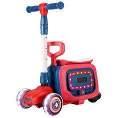 Трехколесный самокат Pituso 3в1 HD-8814B Blue/синий