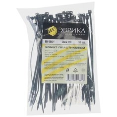 Стяжка кабельная (хомут стяжной) Эврика ER-13121 3 х 120 мм 50 шт.