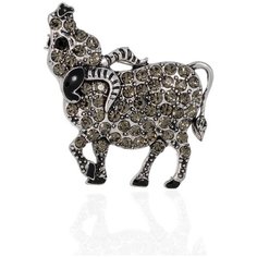 LIGHT NIGHT Брошь с кристаллами Бык в подарочной коробке 221070269