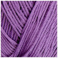 Пряжа Пехорский текстиль "Детский хлопок," 100%, мерсеризованный хлопок, 330 м/100 гр, (346- Темная сирень) Пехорка