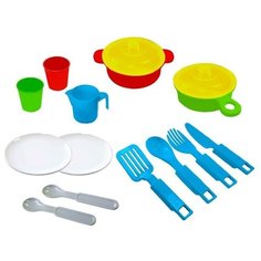 Набор посуды, 15 предметов Green Plast