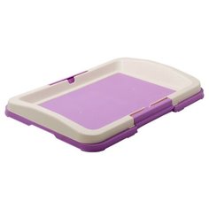 ZooOne туалет для собак под пеленку, фиолетовый 48х35х6 см